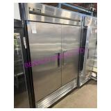 1X, 54" TRUE T-49 S/S TWO DOOR COOLER