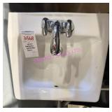1X, 19" X 17" PORCELAIN WALL MOUNT SINK
