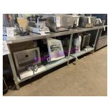 1X, 96" X 30" S/S TABLE W/ UNDERSHELF