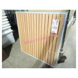 10X, 32" METAL FRAME WOOD SLAT PATIO TABLE TOP