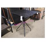 1X, 32"X42"T METAL HIGHTOP PERFORATED PATIO TABLE