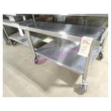 1X, 36.5"X30" S/S PORTA EQUIPMENT TABLE W/ U/S