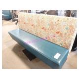 3X, 72"X42"T BLUE VINYL SEAT, FAB BACK BOOTH SEAT