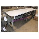 1X, 96"X24" S/S TABLE