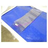 LOT, 5PC 8"W POLY CURTAIN FOR WALK-IN FREEZER