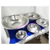 LOT, 21PC ASST SIZE S/S MIX BOWLS