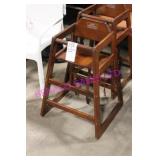 2X, WOOD HIGH CHAIRS FOR BABY