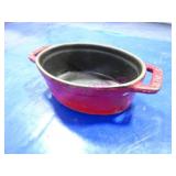 LOT, 17PC 4.75" STAUB CAST IRON OVAL COCOTTE NOTE