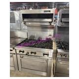 1X, SUNFIRE 6 BURNER STOVE W/ SALAMANDER