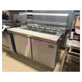 1X, CANCO 48" COLD PREP TABLE W/ SNEEZE GUARD