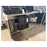 1X, 72"X30" ALL S/S TABLE W/ UNDERSHELF