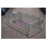 LOT, NEW! 3 PC. 35"X17 GALVANIZED DUNNAGE RACKS