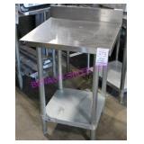 1X, 24"X24" S/S TABLE W/ UNDERSHELF