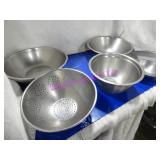 LOT, 19 PCS, 17 ASST S/S MIX BOWLS & 2 COLLANDER