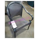 15X, METAL FRAME WOVEN PATIO CHAIRS