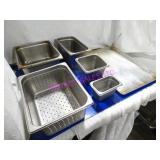 LOT, 27PC ASST SIZE S/S INSERT & BAKE TRAY NOTES!