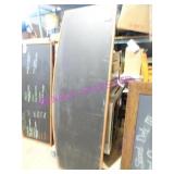 LOT, 2PC 80"X30" WOOD FRAME CHALK BOARD NOTE