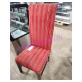 15X, HIGH BACK FABRIC COVERED DINING CHAIRS