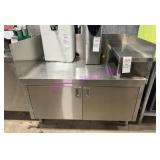 1X, 45" X 30" S/S CABINET W/ SM SHELF