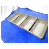 LOT, 8PC 4 SLOT BREAD LOAF BAKE PANS