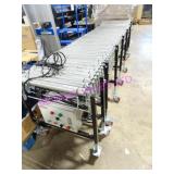 1X, 114"X27.5" PORTA ELEC STEEL ROLLER CONVEYOR