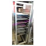 1X, 21.5"X70"T 20 SLOT ALUM PORTA TRAY RACK