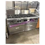 1X, GARLAND 10 BURNER STOVE W/ CONV OVEN NOTES