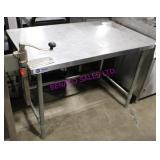 1X, 48"X30" S/S TABLE W/ MOUNTED CAN OPENER