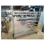 1X, 72"X24"X80.5"T 7 SHELF CHROME PORTA WIRE RACK