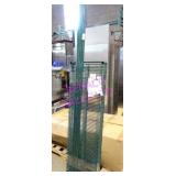 1X, 60"X18"X86"T 3 SHELF COATED WIRE WALL RACK