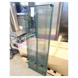 LOT, 2PC 60"X21" COATED WIRE WALL SHELVES  NOTES