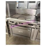 1X, GARLAND 36" FRENCH TOP STOVE - NAT GAS