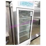 1X, 27"X78.5"T TRUE 1 GLASS DR COOLER  NOTES!