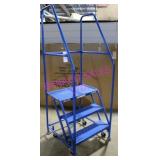 1X,  69.5" PORTA STEP LADDER W/SAFTY RAIL