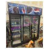 1X, QBD THREE DOOR POP COOLER