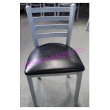 10X, METAL FRAME VINYL SEAT CHAIRS NOTE!