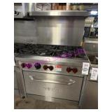 1X, VULCAN SX36-6B SIX BURNER STOVE