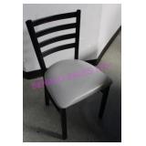 10X, METAL CHAIRS W/VINYL SEAT NOTE!