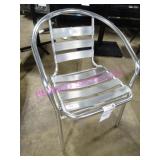 10X, ALUM SLATTED OUTDOOR PATIO CHAIRS