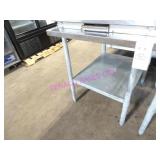 1X, 36"X30" S/S TABLE W/ UNDERSHELF