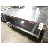 1X, 72"X30" S/S TABLE W/ UNDERSHELF