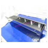 1X, 5SLOT PLASTIC DRINK ORGANIZER W/ SNEEZE GUARD
