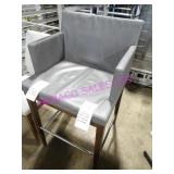 12X, SOLID WOOD FRAME WIDE SEAT BAR STOOL NOTE