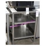 1X, 26"X30" 3 SHELF S/S TABLE