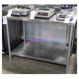 1X, 48"X30" S/S TABLE W/ S/S UNDERSHELF +