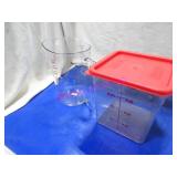 LOT, NEW 6PC ASST MEASURING BINS & JUGS NOTE