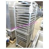 1X, 20.5"X69"T 20 SLOT ALUM PORTA TRAY RACK NOTE
