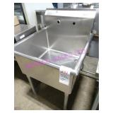 1X, 26.5"X27.54" 1 WELL S/S SINK - NO TAPS/FAUCET