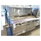 1X, GARLAND 48" GRIDDLE W/ 2 BURNER & 2 OVEN