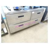 1X, 64"X31.5" DELFIELD 4 DRAWER S/S CHEF BASE NOTE